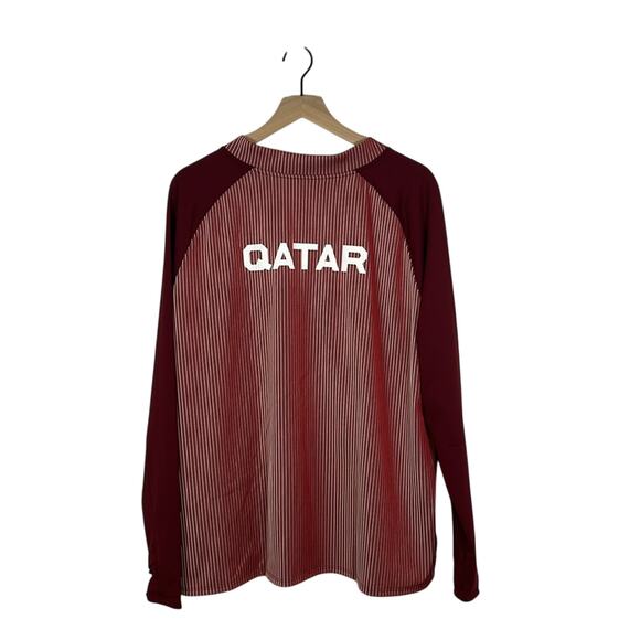 Nike Other - New Nike Pro Elite Racing Qatar Red 1/4 Zip Pullover Track Jacket Red Size XXL